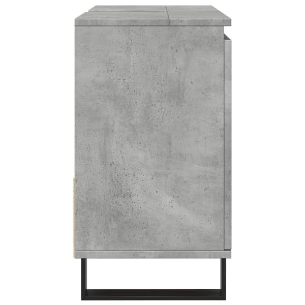 vidaXL Baderomsservantskap betonggrå 65x33x60 cm konstruert tre