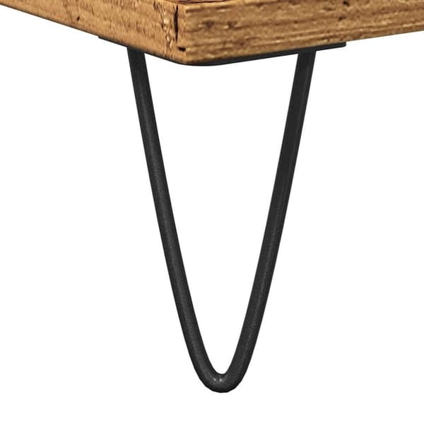 vidaXL badeværelsesskab 80x33x60 cm konstrueret træ gammelt træ-look