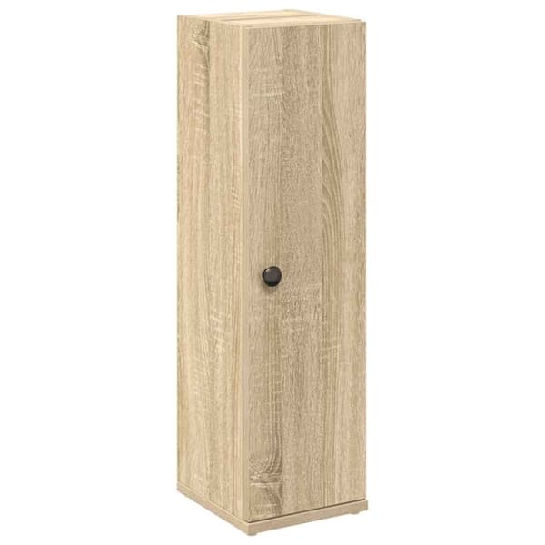 vidaXL Baderomsskap med rulleholder sonoma eik 20,5x22x72 cm