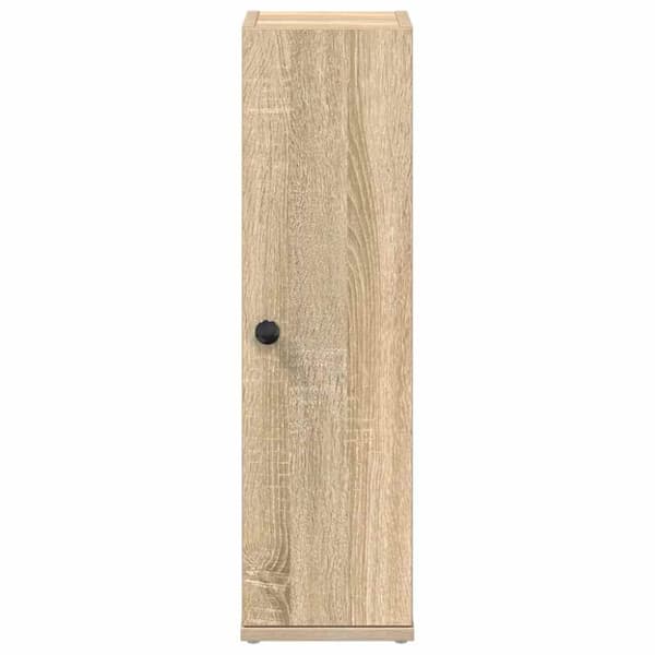 vidaXL Baderomsskap med rulleholder sonoma eik 20,5x22x72 cm