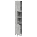 Miniatyrbilde 8 av 11: vidaXL Baderomsskap betonggrå 30x30x190 cm konstruert tre
