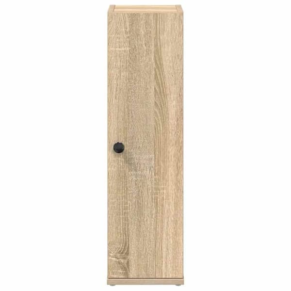 vidaXL badeværelsesskab med rulleholder 20,5x22x72 cm sonoma-eg