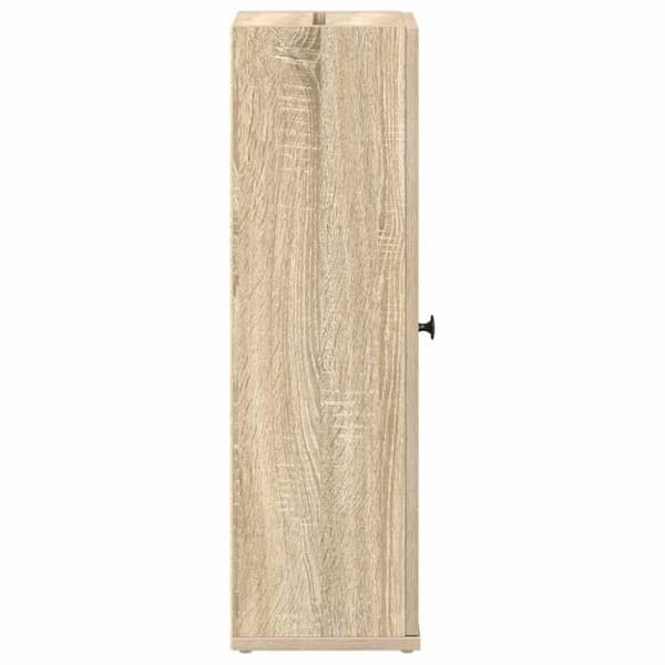 vidaXL badeværelsesskab med rulleholder 20,5x22x72 cm sonoma-eg