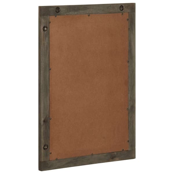 vidaXL Baderomsspeil grå 50x3x70 cm heltre mango