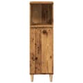 Miniatyrbilde 5 av 11: vidaXL Baderomsskap gammelt tre 30x30x100 cm konstruert tre
