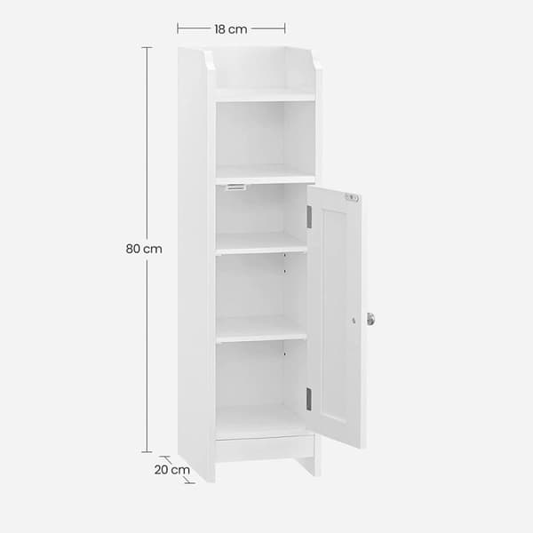 Liten förvaringsenhet 1 nisch, 1 dörr, 1 hylla - H80 cm