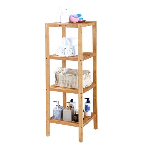 Badrumshylla med 4 hyllplan - H96 cm