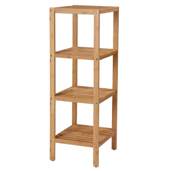 Badrumshylla med 4 hyllplan - H96 cm