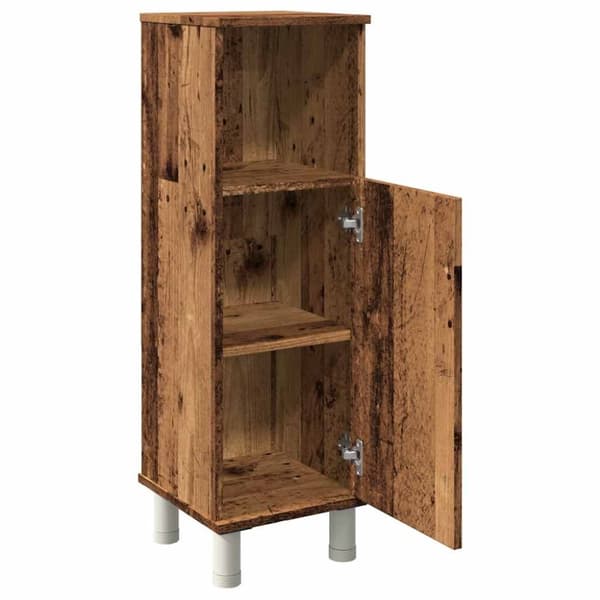 vidaXL Baderomsskap gammelt tre 30x30x95 cm konstruert tre