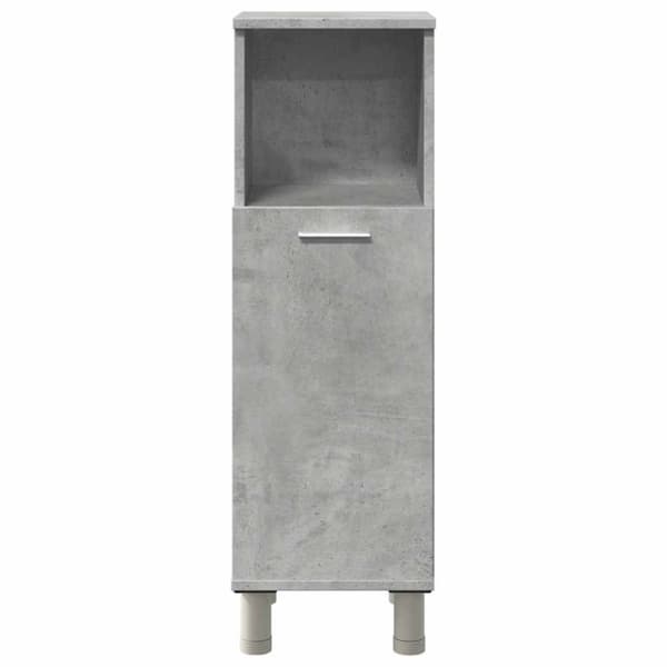 vidaXL Kylpyhuonekaappi betoninharmaa 30x30x95 cm lastulevy