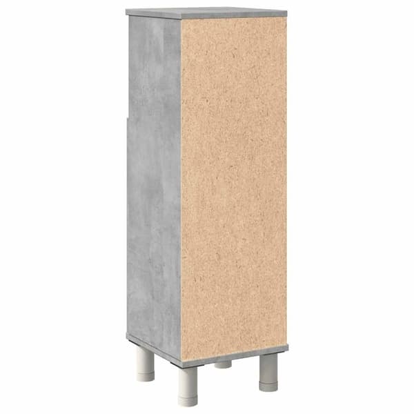 vidaXL Kylpyhuonekaappi betoninharmaa 30x30x95 cm lastulevy