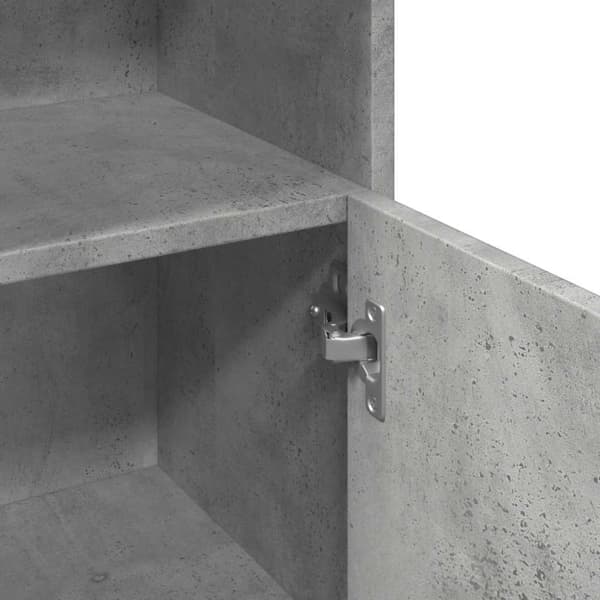 vidaXL Kylpyhuonekaappi betoninharmaa 30x30x95 cm lastulevy