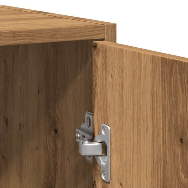 vidaXL Badeservantskap artisan eik 60x33x60 cm konstruert tre