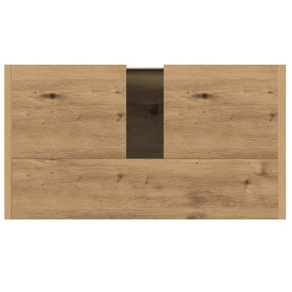 vidaXL Badeservantskap artisan eik 60x33x60 cm konstruert tre