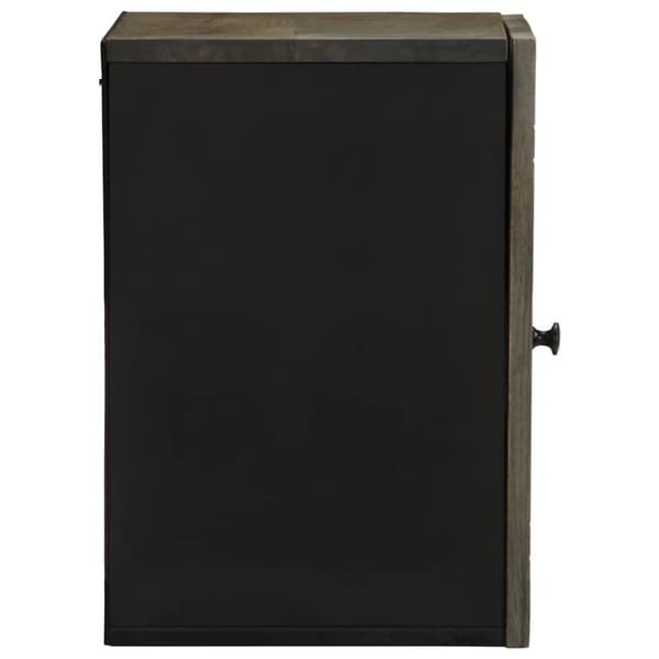 vidaXL Veggskap for baderom 38x33x48 cm heltre mango