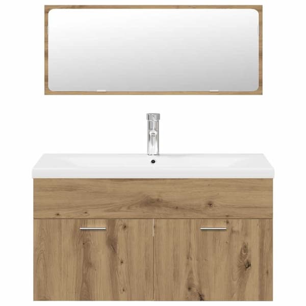 vidaXL Badrumsmöbler set 3 delar artisan ek konstruerat trä
