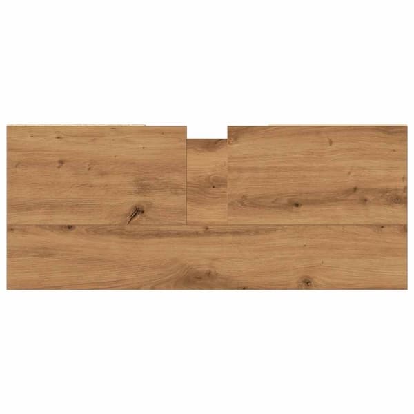 vidaXL badeværelsesskab 80x33x60 cm konstrueret træ kunsteg