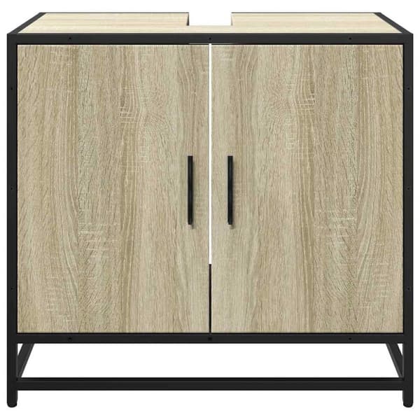 vidaXL Servantskap sonoma eik 65x33x60 cm konstruert tre