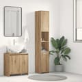 Miniatyrbilde 4 av 11: vidaXL Baderomsskap artisan eik 30x30x183,5 cm konstruert tre