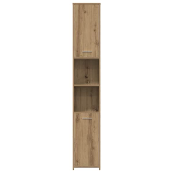 vidaXL Baderomsskap artisan eik 30x30x183,5 cm konstruert tre