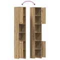 Miniatyrbilde 10 av 11: vidaXL Baderomsskap artisan eik 30x30x183,5 cm konstruert tre
