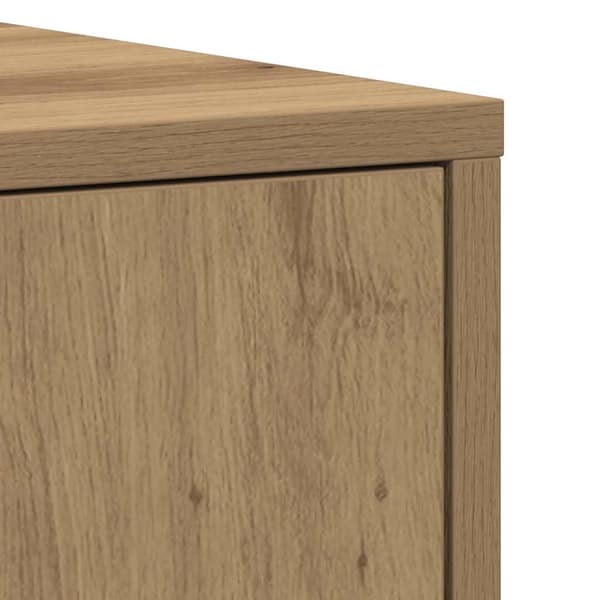 vidaXL Baderomsskap artisan eik 30x30x183,5 cm konstruert tre
