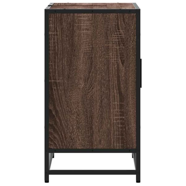 vidaXL Servantskap brun eik 65x33x60 cm konstruert tre