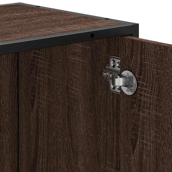 vidaXL Servantskap brun eik 65x33x60 cm konstruert tre