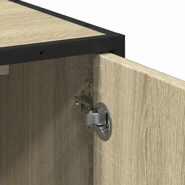 vidaXL underskab til badeværelse 65x33x60 cm konstrueret træ sonoma-eg