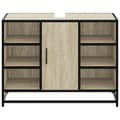 Pikkukuva 6 / 11: vidaXL Kylpyhuonekaappi altaalla Sonoma-tammi 80x33x60 cm tekninen puu