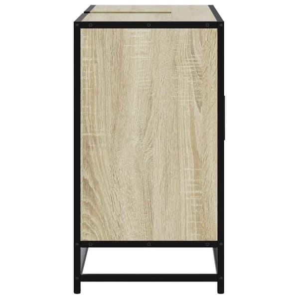 vidaXL Kylpyhuonekaappi altaalla Sonoma-tammi 80x33x60 cm tekninen puu