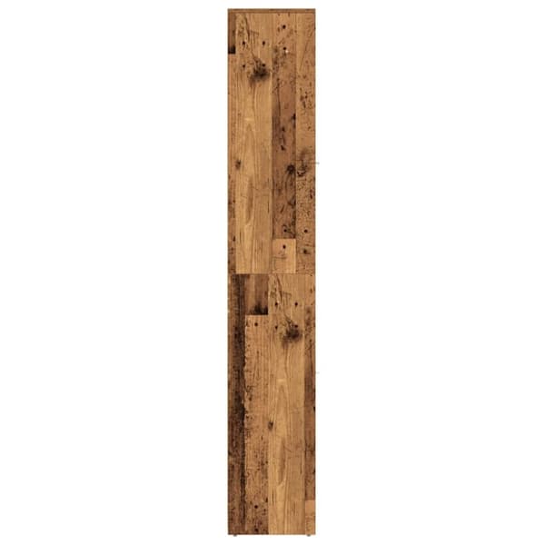 vidaXL badeværelsesskab 30x30x183,5 cm konstrueret træ antikt træ