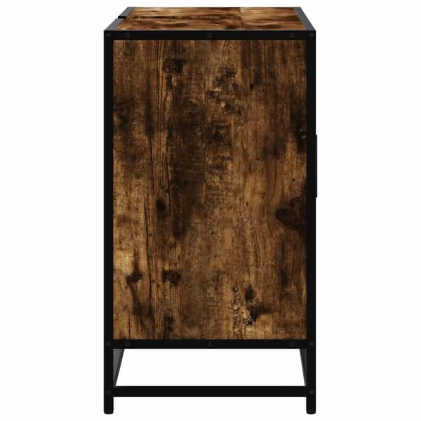 vidaXL Servantskap røkt eik 80x33x60 cm konstruert tre