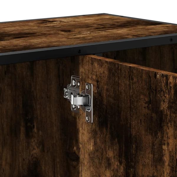 vidaXL Servantskap røkt eik 80x33x60 cm konstruert tre