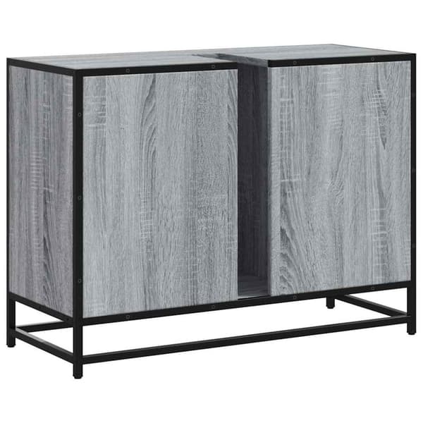 vidaXL underskab til håndvask 80x33x60 cm konstrueret træ grå sonoma