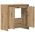 Miniatyrbillede 7 af 11: vidaXL underskab til badeværelse 60x33x60 cm konstrueret træ kunsteg