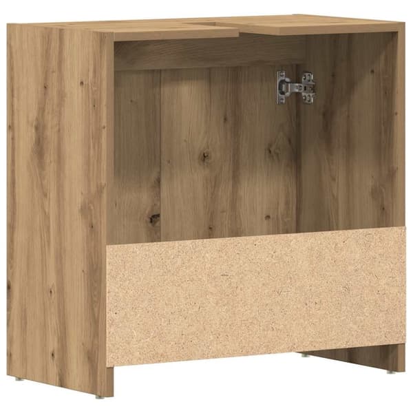 vidaXL underskab til badeværelse 60x33x60 cm konstrueret træ kunsteg