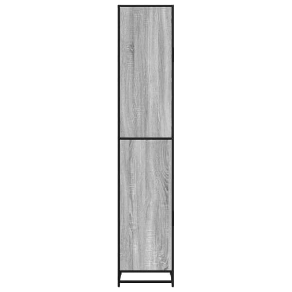 vidaXL badeværelsesskab 35x37,5x188,5 cm konstrueret træ og metal
