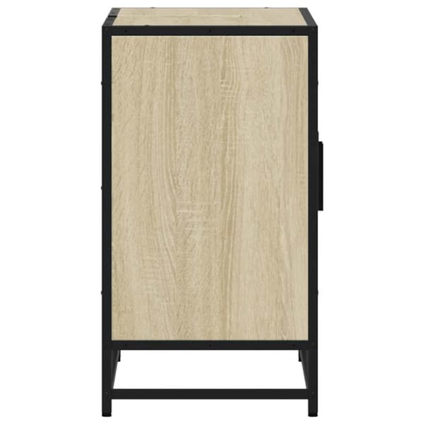 vidaXL skab til håndvask til badeværelse 90x33x60 cm sonoma-eg