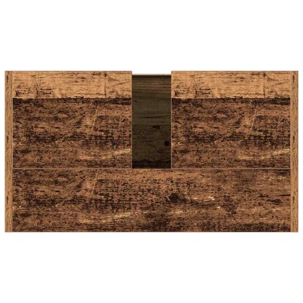 vidaXL Kylpyhuoneen pesuallaskaappi vanhaa puuta 60x33x60 cm