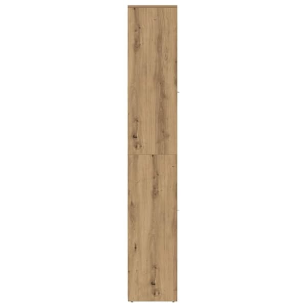 vidaXL Kylpyhuonekaappi käsityöläinen tammi 30x30x183,5 cm lastulevy