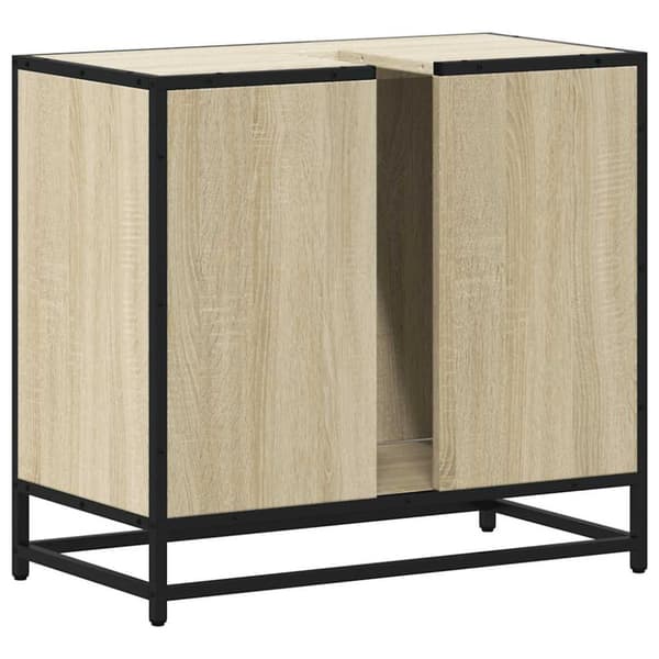 vidaXL Servantskap sonoma eik 65x33x60 cm konstruert tre
