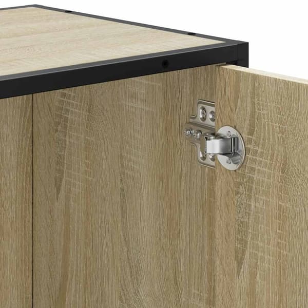 vidaXL underskab til badeværelse 65x33x60 cm konstrueret træ sonoma-eg
