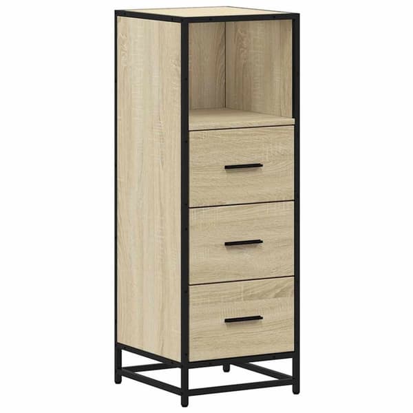 vidaXL Baderomsskap sonoma eik 35x37,5x100 cm konstruert tre
