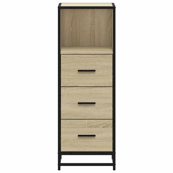 vidaXL Baderomsskap sonoma eik 35x37,5x100 cm konstruert tre