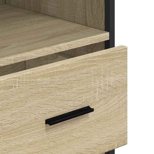 vidaXL Baderomsskap sonoma eik 35x37,5x100 cm konstruert tre