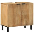 Miniatyrbilde 3 av 11: vidaXL Baderomsskapsett 3 deler brun heltre mango