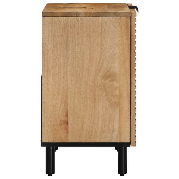 vidaXL Handfatsskåp brunt 62x33x58 cm massivt trä mango