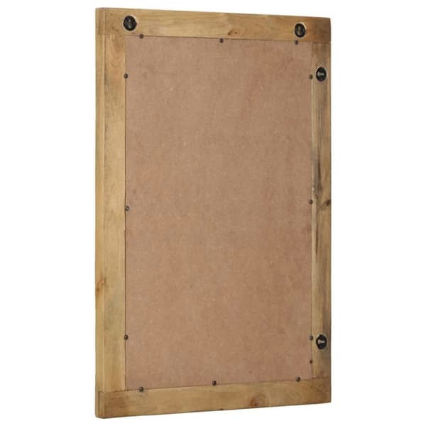 vidaXL Badrumsspegel brun 50x70x2,5 cm massivt trä mango