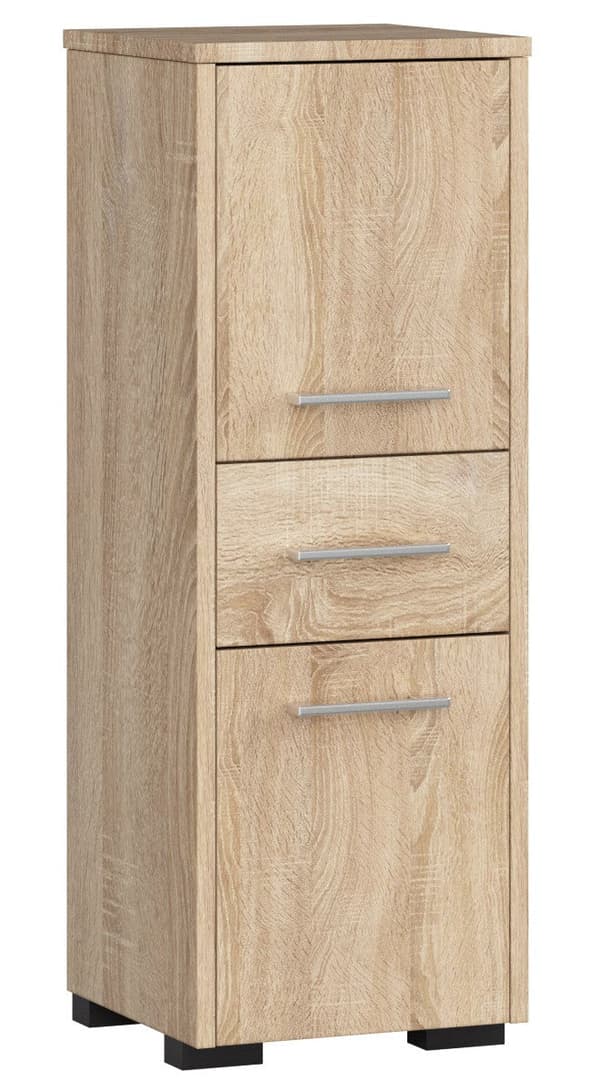 SKÅP BADRUM FIN SLUPP 30 2D 1S 85cm PK DÄMP SONOMA
